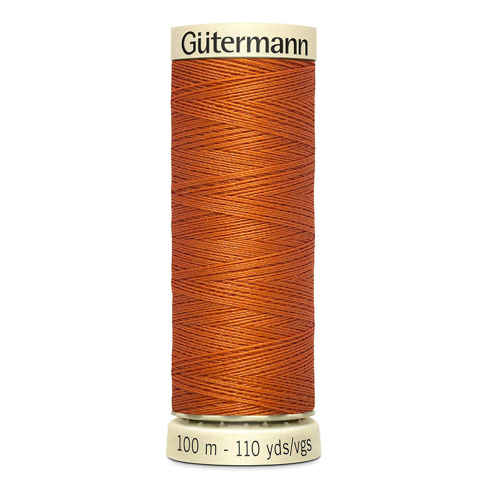 Spool of Gutermann 100m Col 982 burnt orange thread