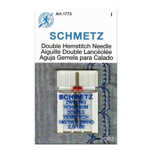 Schmetz Needles Double Hemstitch 2 5 100 Fabulous Fabrics
