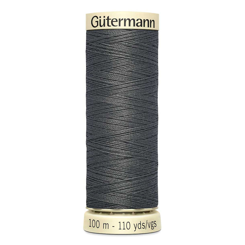Gütermann 100m Col 702 charcoal grey sewing thread spool