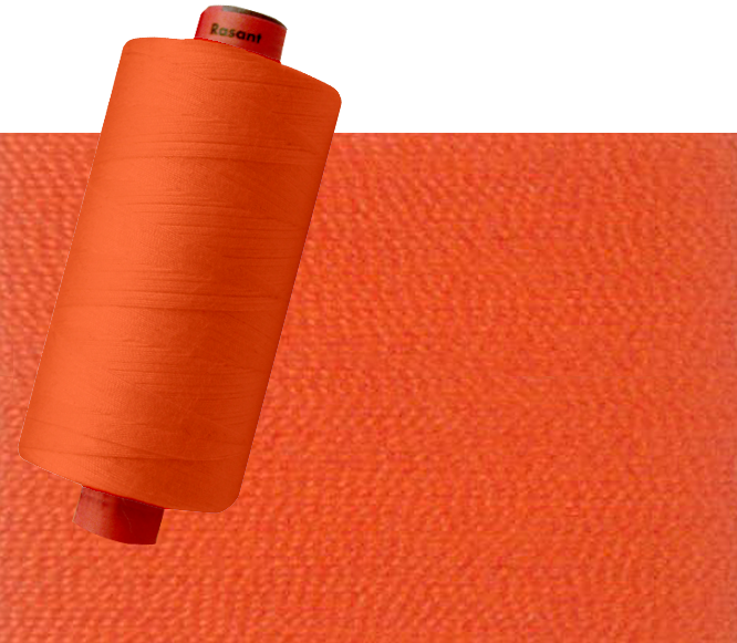 Spool of orange Rasant 1000m thread color X0450