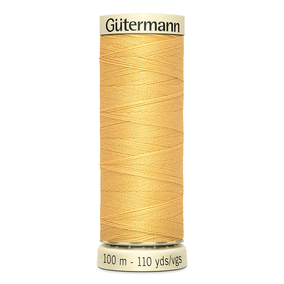 Gütermann 100m Col 415 golden yellow sewing thread spool
