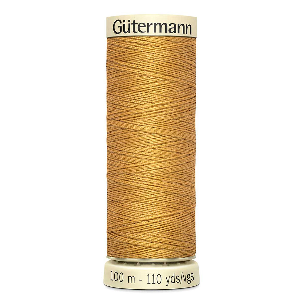 Gutermann 100m Col 968 mustard yellow sewing thread