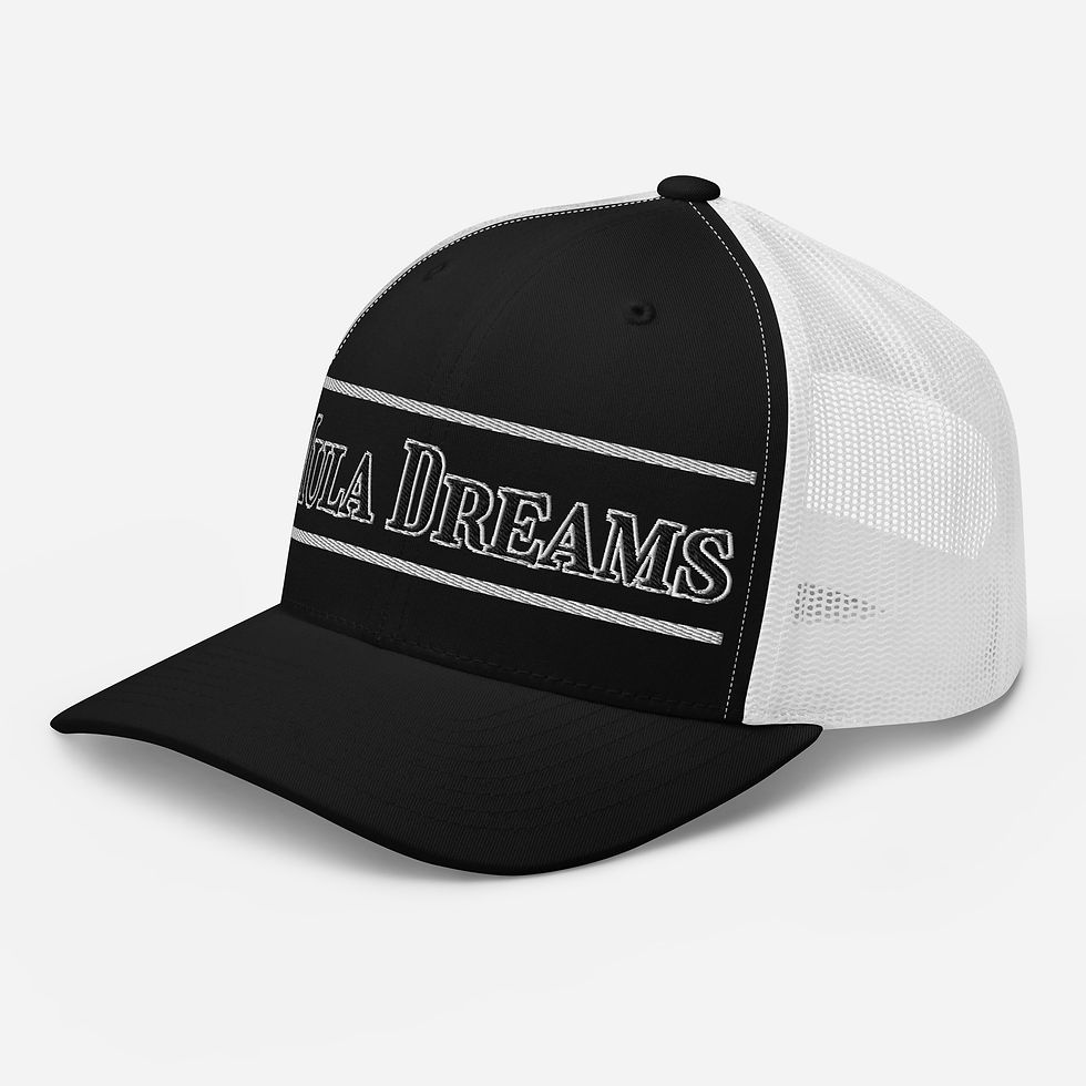 Thumbnail: Black/white Mula dreams Trucker Cap