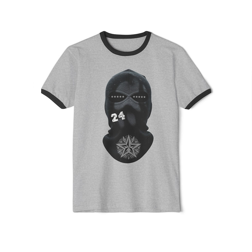 Thumbnail: White/Black (Balaclava) Ringer T-Shirt