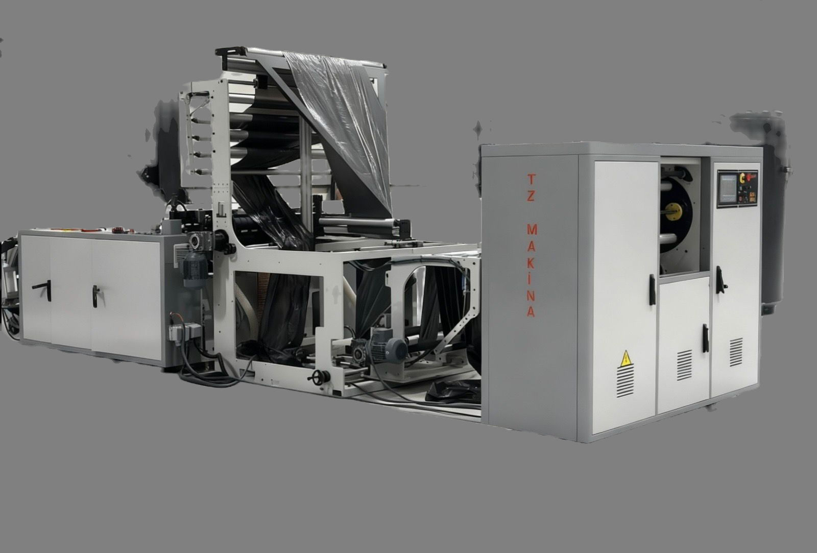 Multi Katlamalı Dip Dikişli, Perforeli Rulo Çöp Torba Makinesi