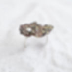 Anel em prata 950 com latão fundido.