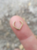 Piercing de septo fake em formato gota