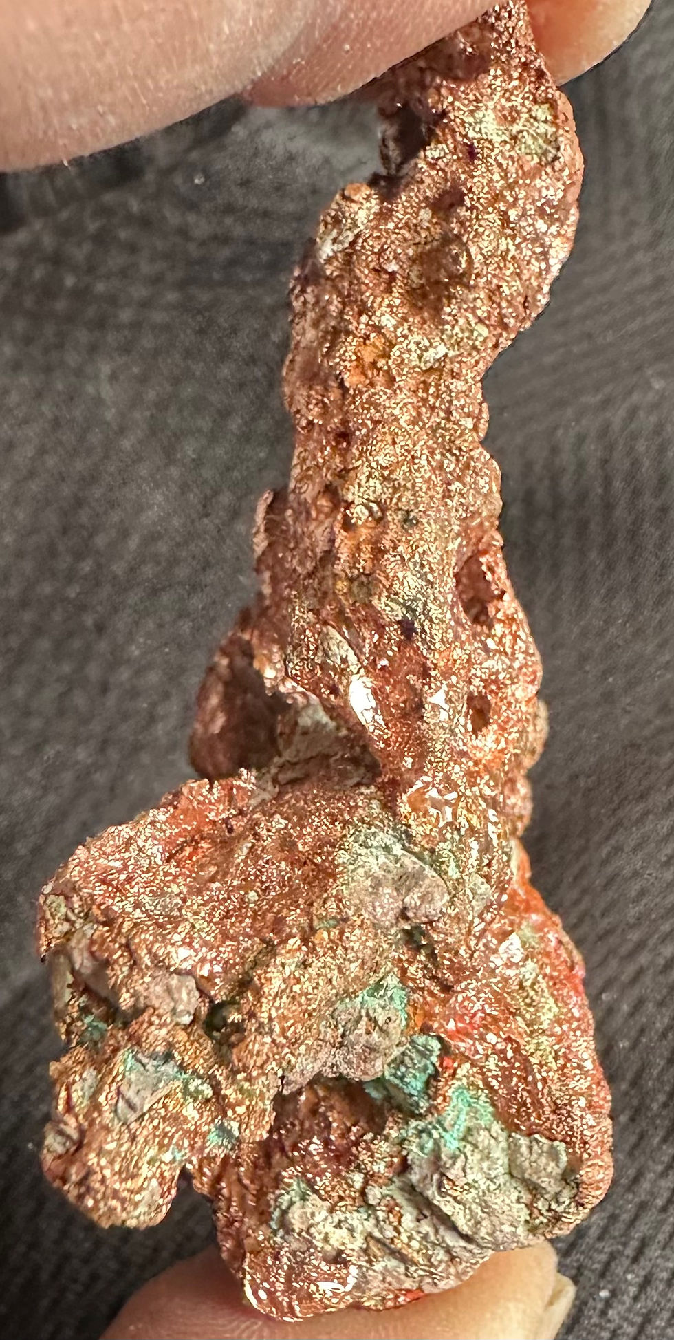 Thumbnail: 2.5” Brilliant Native Copper Specimen w Green Matrix - Keweenaw, Michigan
