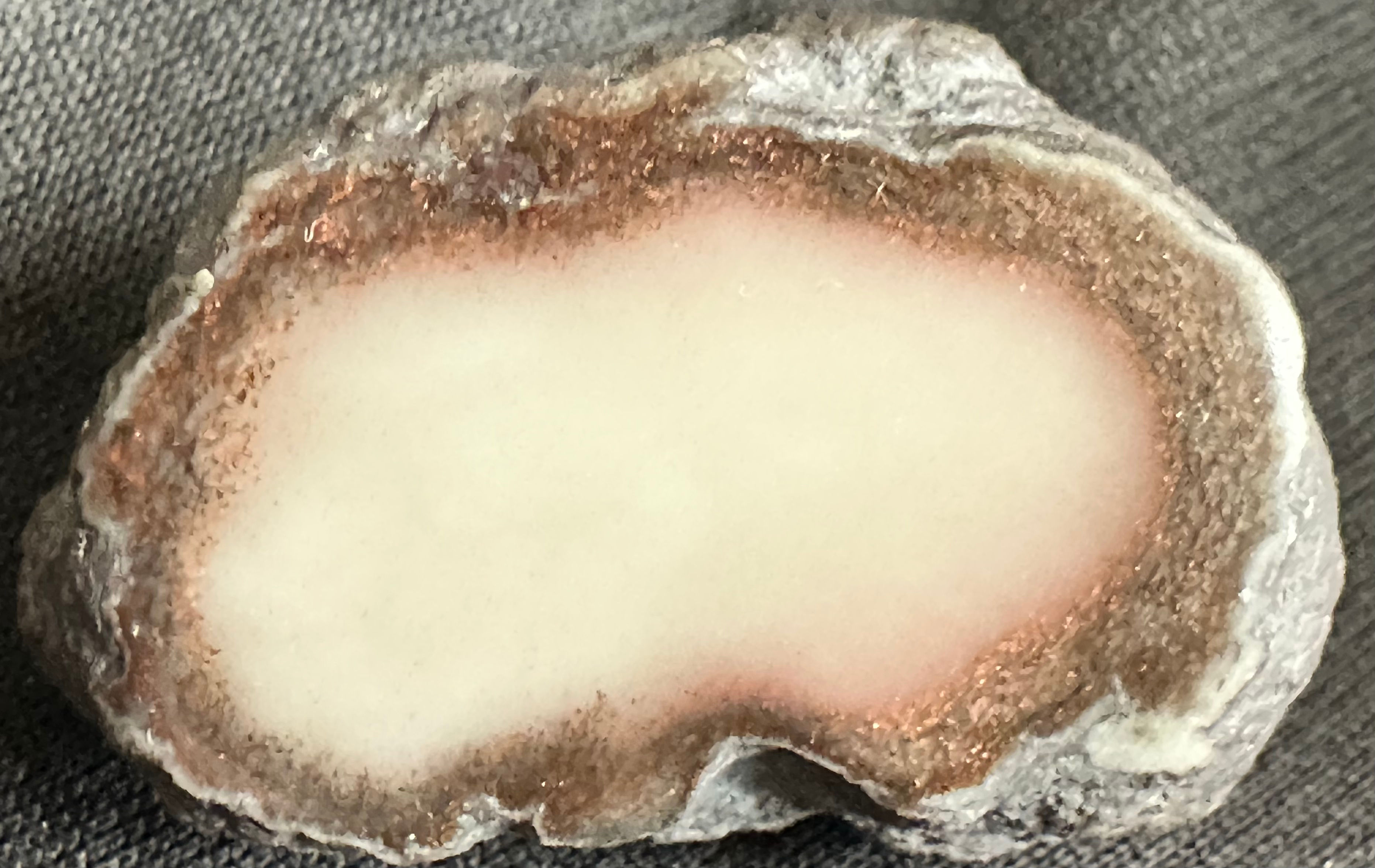 Colorful Datolite w Thick Copper-Included Banding - Ridge Mine, Ont. Co Michigan