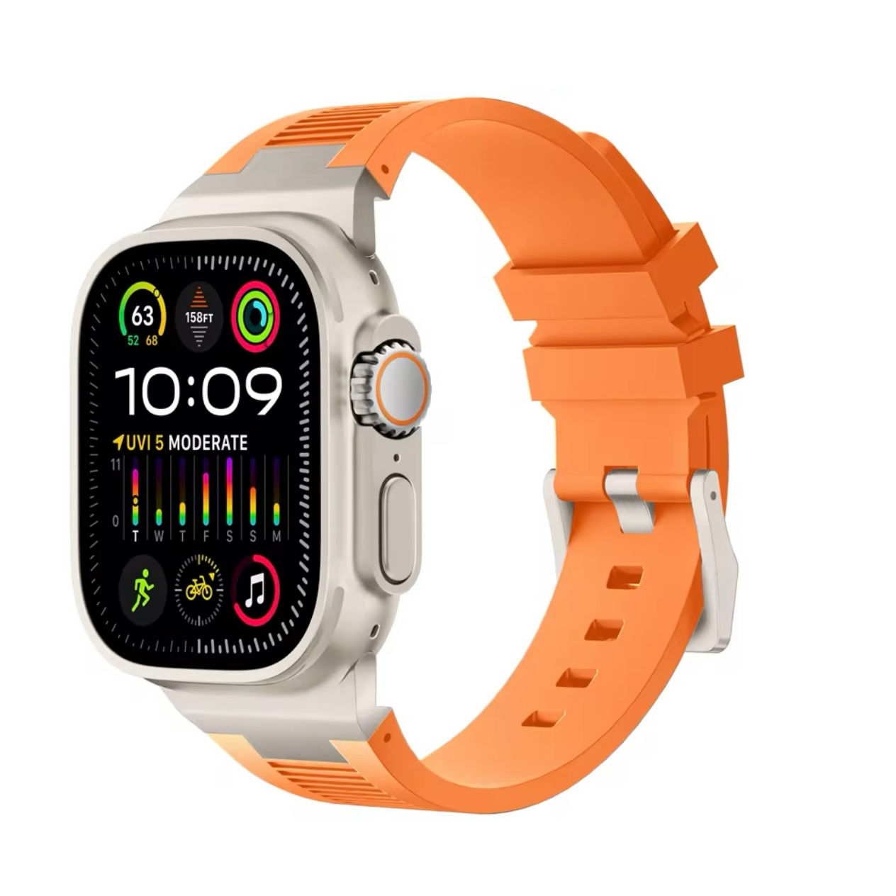 Orange Titanium Band