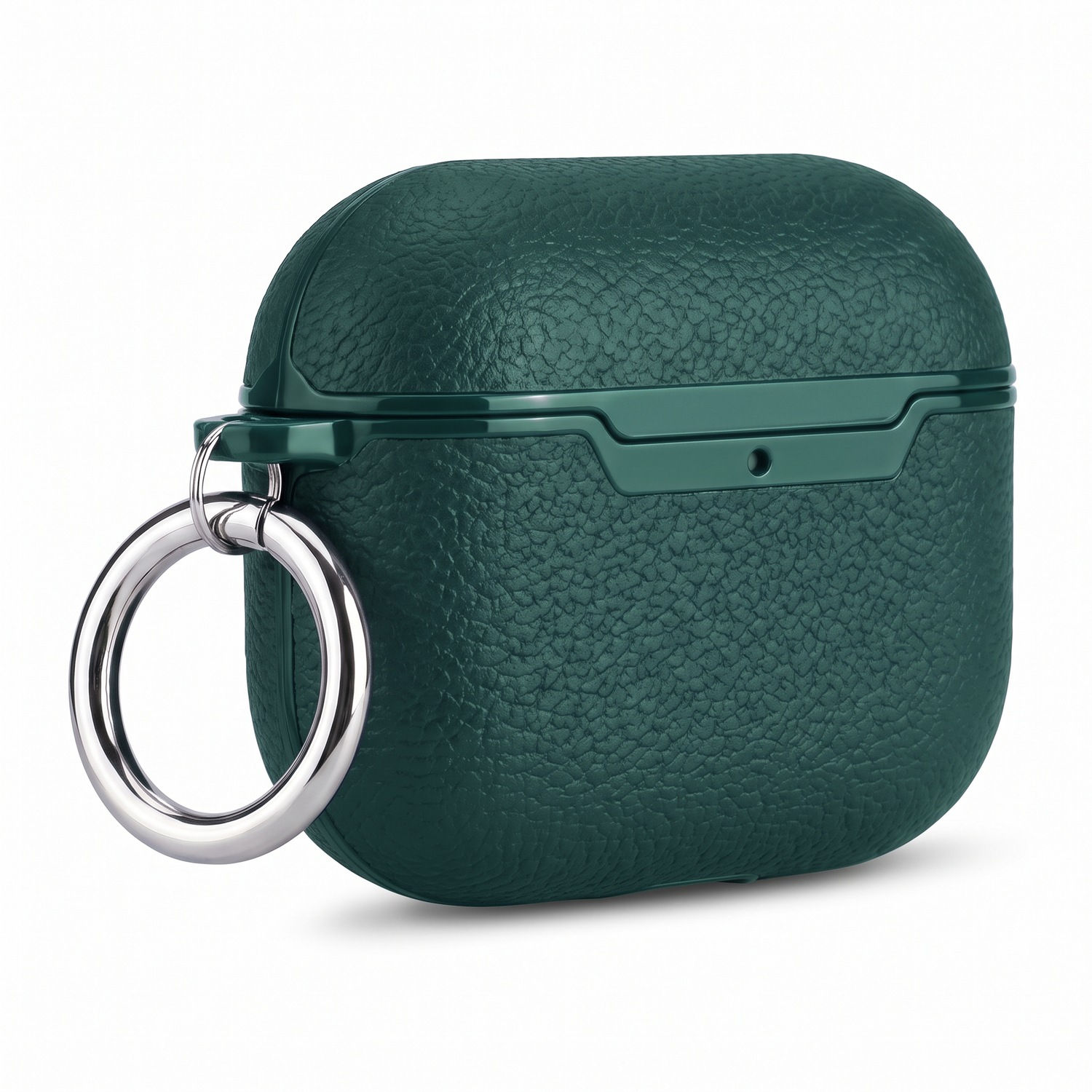 Vert d'Eau Leather Grain AirPods Case