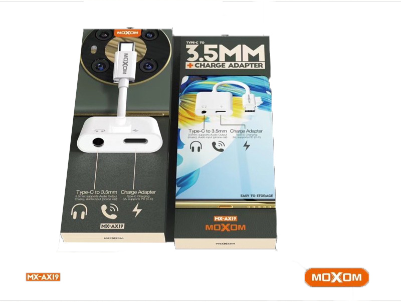  Moxom Type-C vers 3.5mm+Charge Adaptateur 