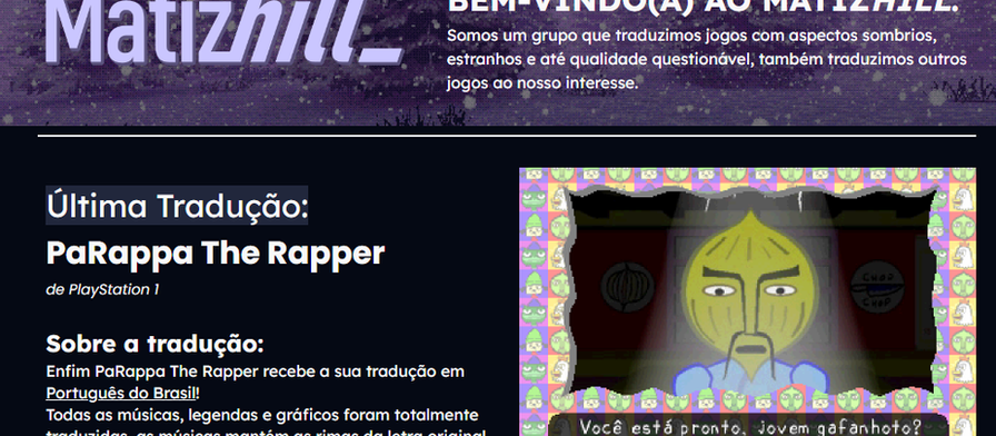 Lançamento do Site e uma nova Tradução!