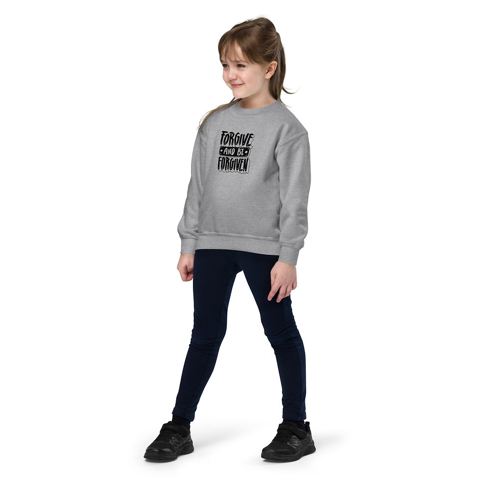 Thumbnail: Kids "Forgive and Be Forgiven" Sweatshirt – Cozy & Soft by Virtues4Kids