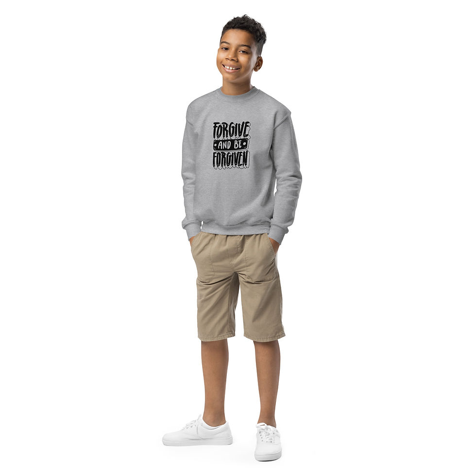Thumbnail: Kids "Forgive and Be Forgiven" Sweatshirt – Cozy & Soft by Virtues4Kids