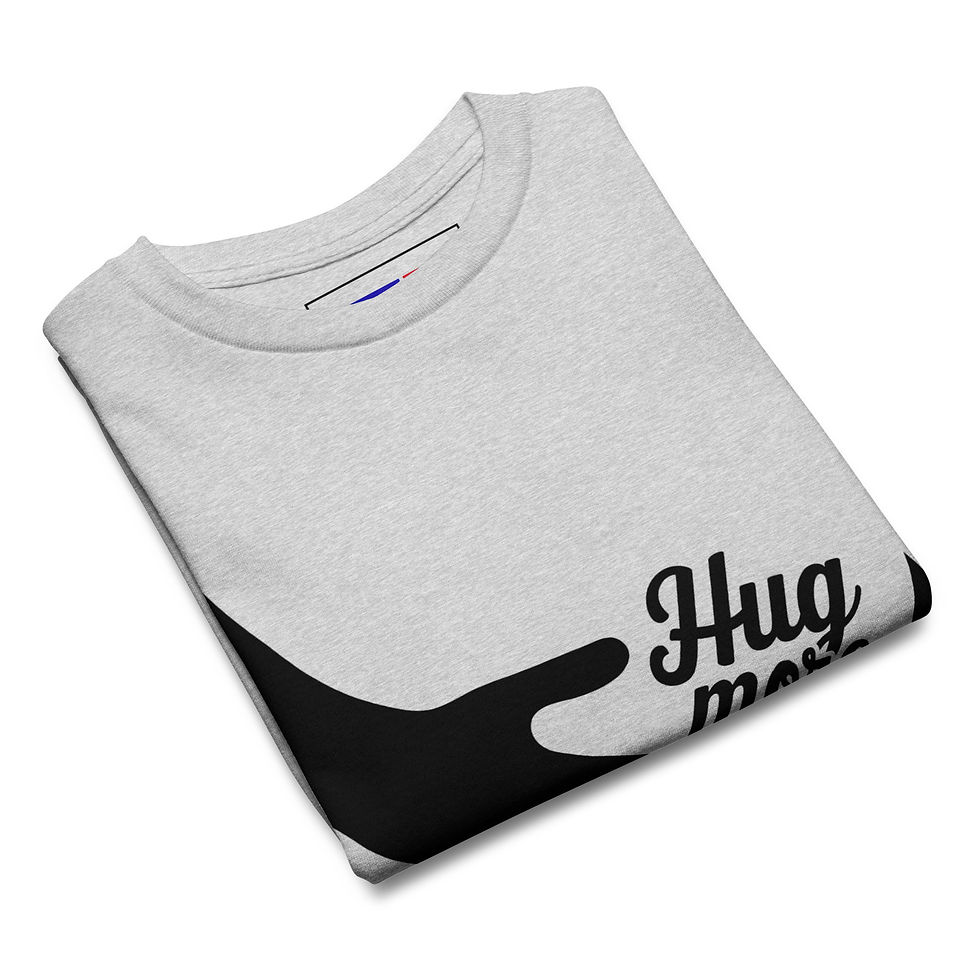 Thumbnail: "Hug More Worry Less" Classic Tee – Soft Cotton T-Shirt for Comfort & Style
