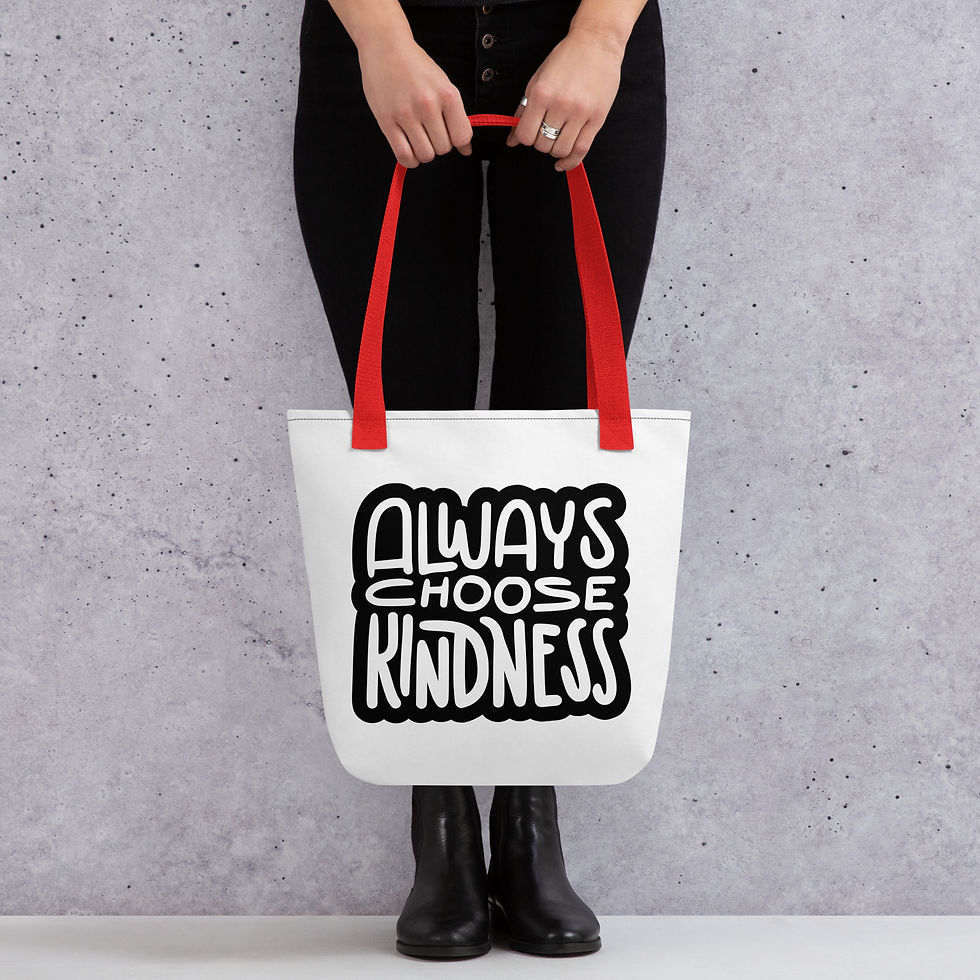 Thumbnail: "Always Choose Kindness" Tote Bag – Spacious, Durable & Stylish for Everyday Use