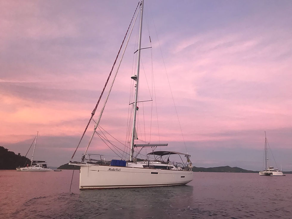 At anchor