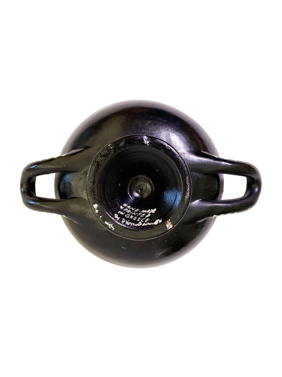 Thumbnail: Greek Pottery Kylix Depicting a Winged God