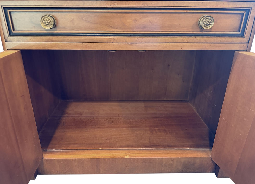 Thumbnail: Biedermeier Style Bedside or Side Table with Neoclassical Accents