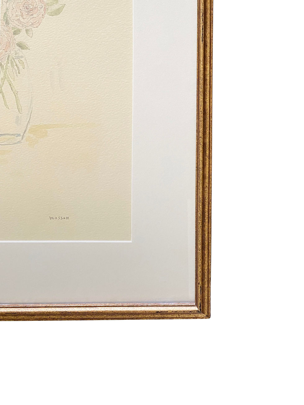 Thumbnail: Pink Roses Watercolor by Charles Masson for Brooke Astor