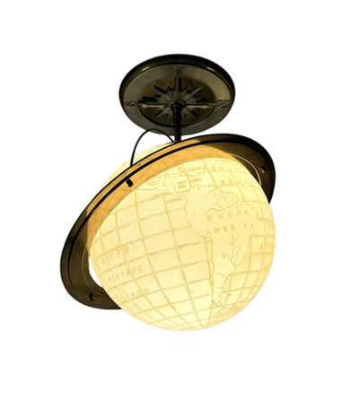 Beautiful Etched Glass & Brass Globe Chandelier, Lighting, ceiling light, home decor, art deco, modern, mid century, tastemaker shoppe