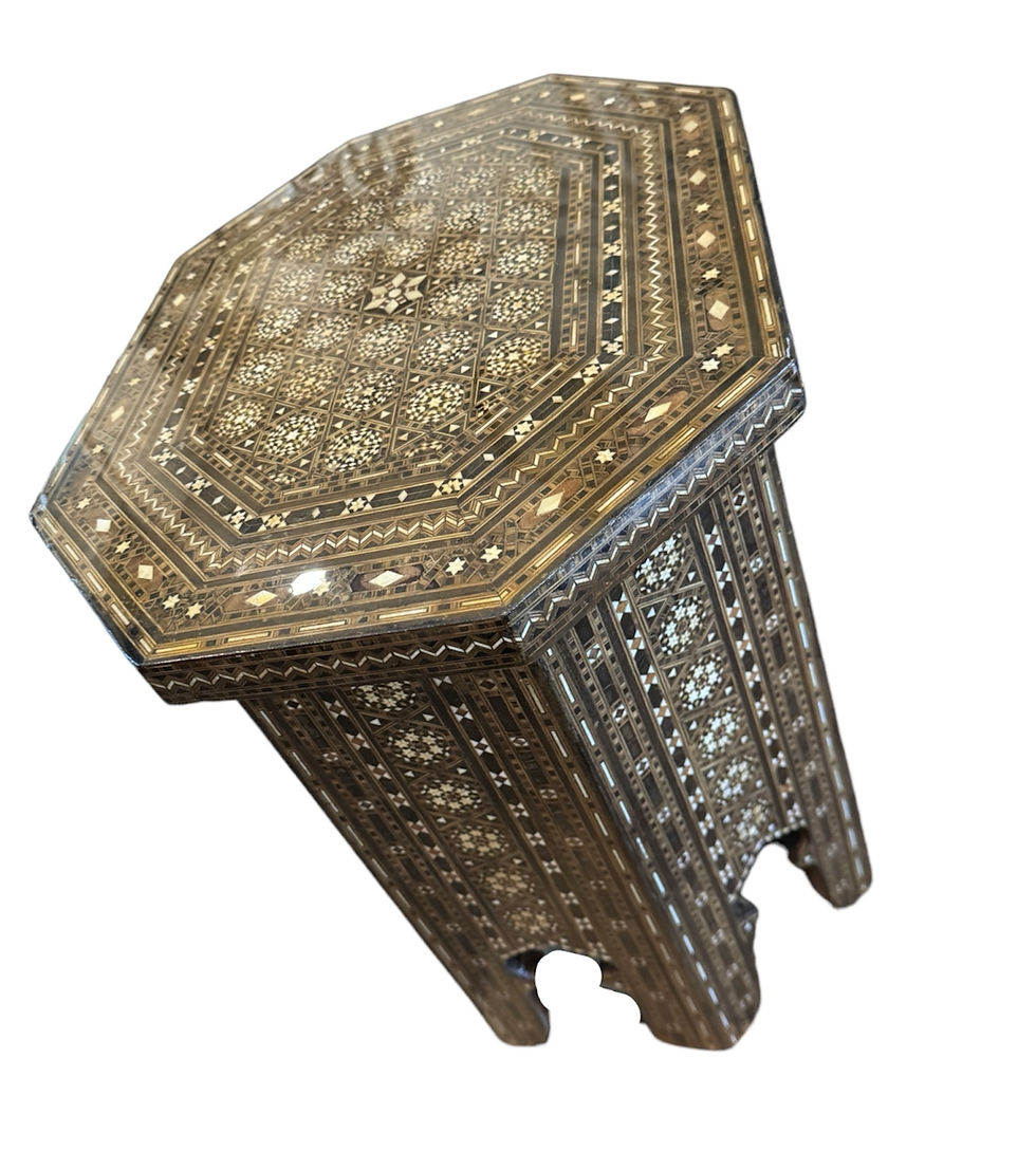 Thumbnail: Pair of Moorish Marquetry Tables