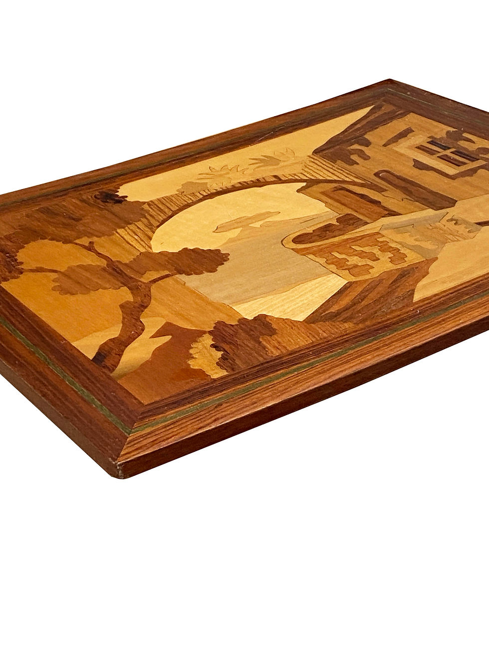 Thumbnail: Mid-Century Marquetry Inlay Panel Art, Hand-Made in Italy
