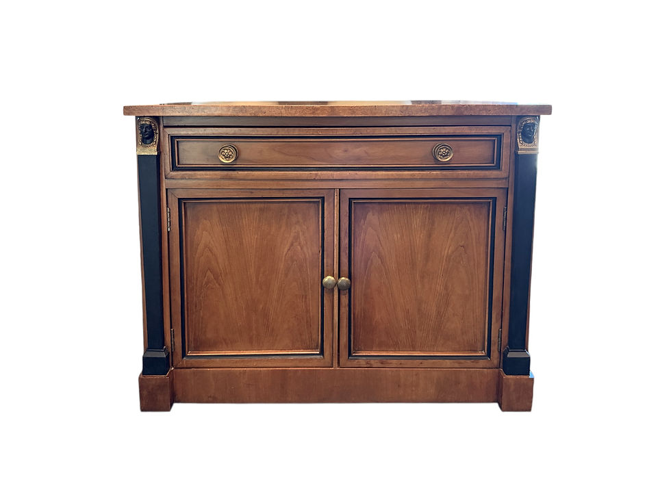 Thumbnail: Biedermeier Style Bedside or Side Table with Neoclassical Accents