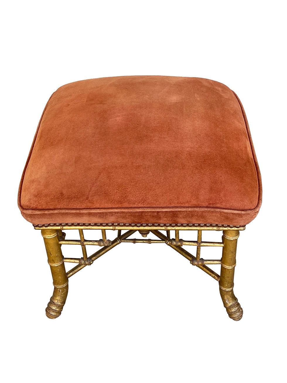 Napoleon III Gilt Bamboo Stool