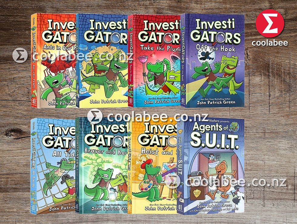 InvestiGators Collection 8 Books Full Colour Hardback