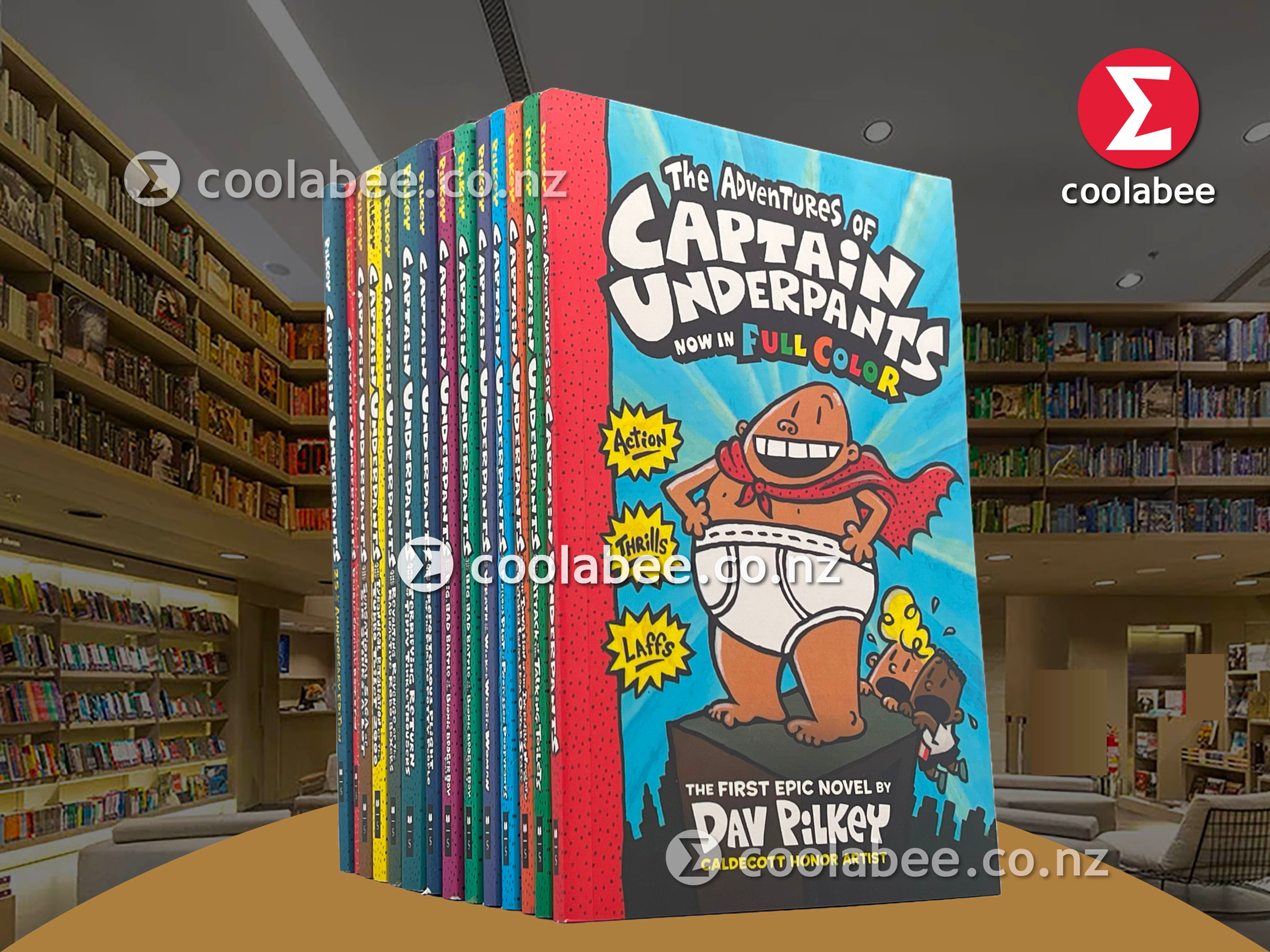 Captain Underpants 14-Book Full Colour Paperback Collection