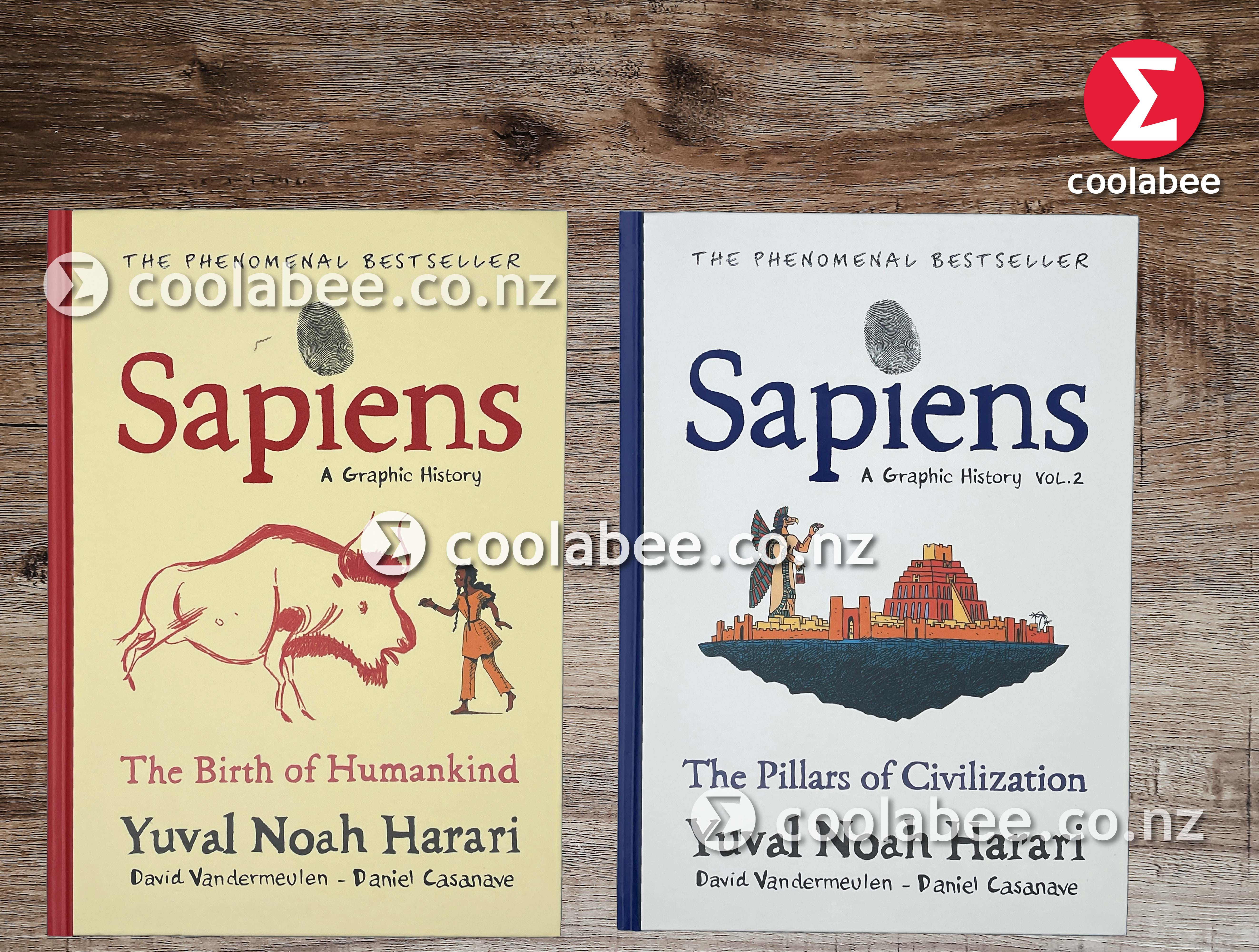 Sapiens A Graphic History Collection Hardback Volume 1 & 2