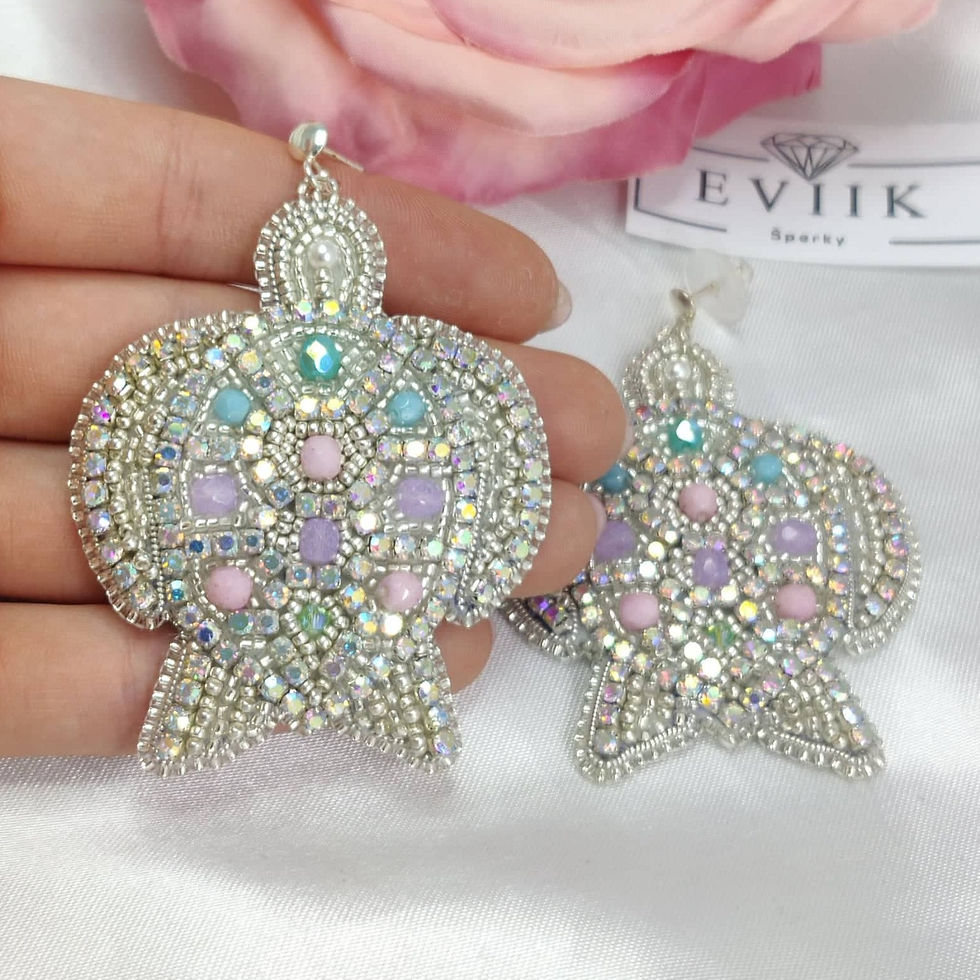 Miniatúra: Náušnice KORYTNAČKY strieborné