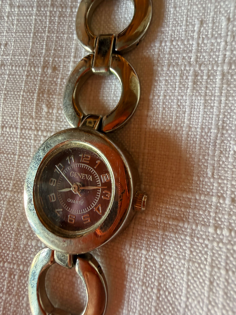 Thumbnail: Vintage stainless steel Geneva watch 