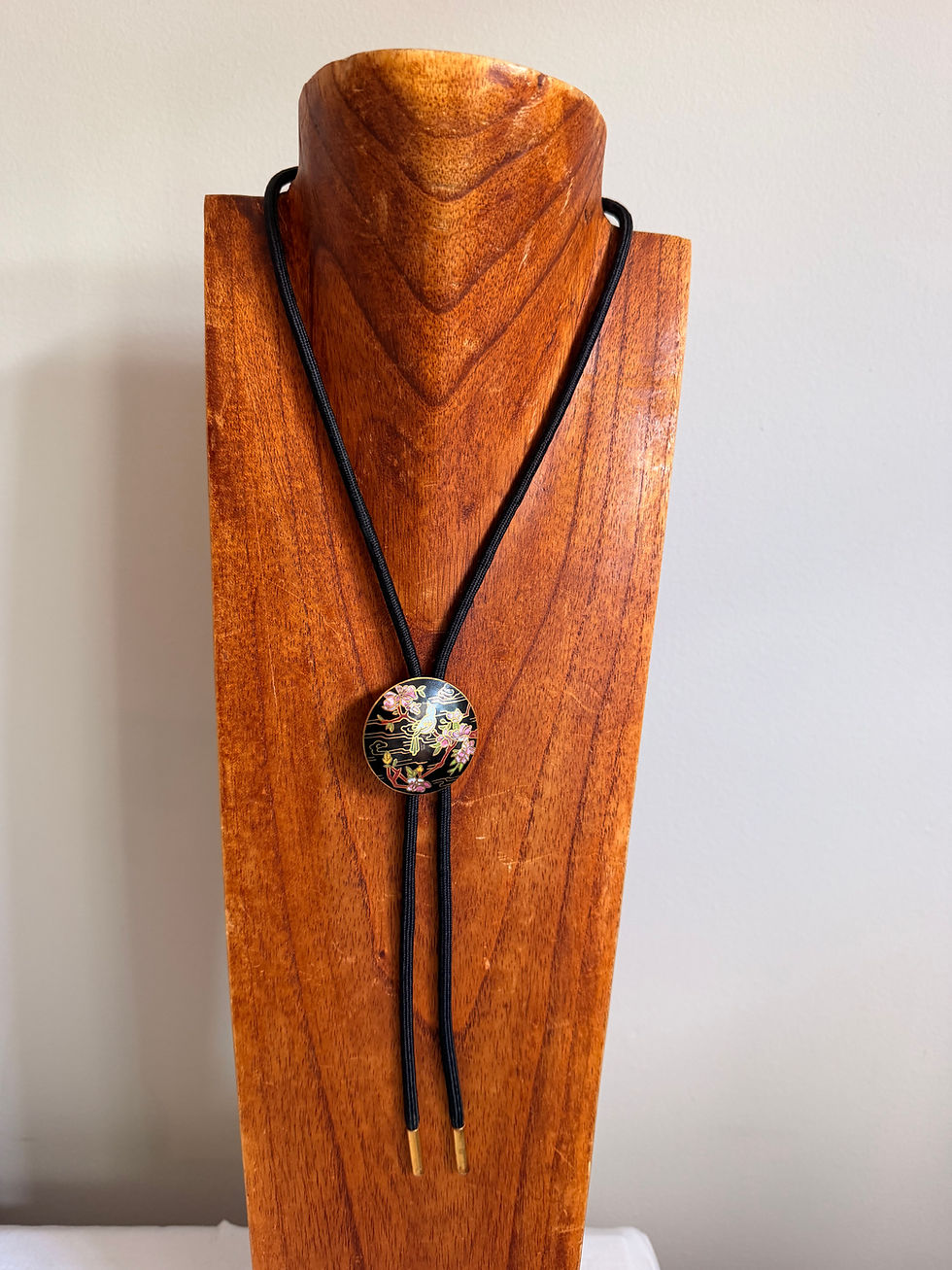 Thumbnail: Vintage Cloisonné bolo tie