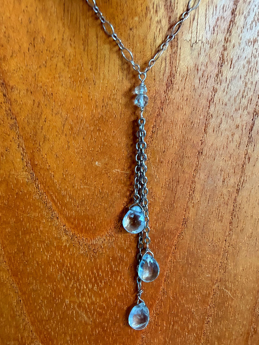 Thumbnail: Aquamarine Waterfall Necklace
