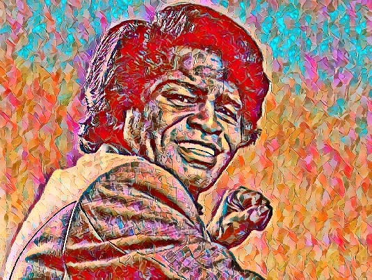 James Brown backstage at the Beacon