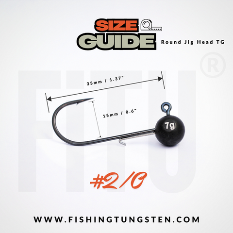 round jig head tungsten size guide