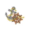 Broderie Ancre, corde et roue de bateau