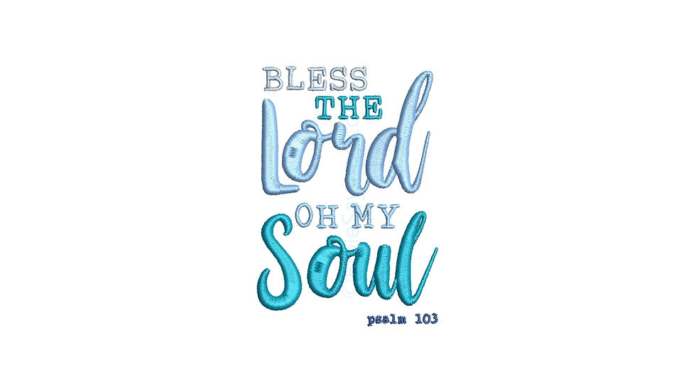 Thumbnail: Blessed, pack of 8 Embroidery Designs