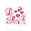 Miniature : Word Love with Hearts,Embroidery Designs