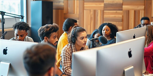 Landscape image - music technology class