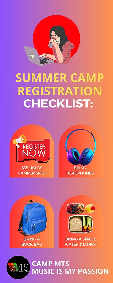 Register for Summer Camp at Music Theory Studios we provide all equipment and software