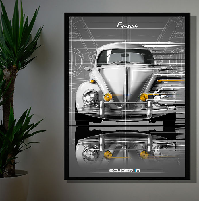 Thumbnail: QUADRO DECORATIVO VOLKSWAGEN FUSCA 1962/1970- TRANSITION