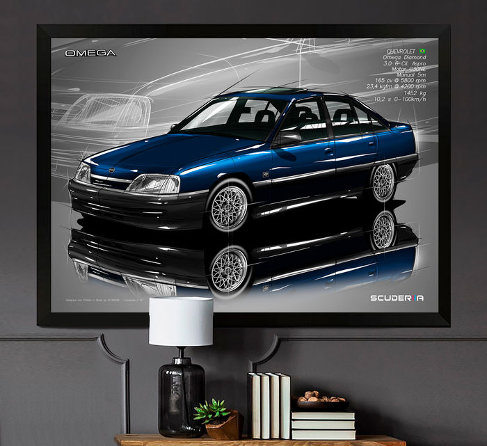 Thumbnail: QUADRO DECORATIVO CHEVROLET OMEGA DIAMOND 3.0 - PERSPECTIVE
