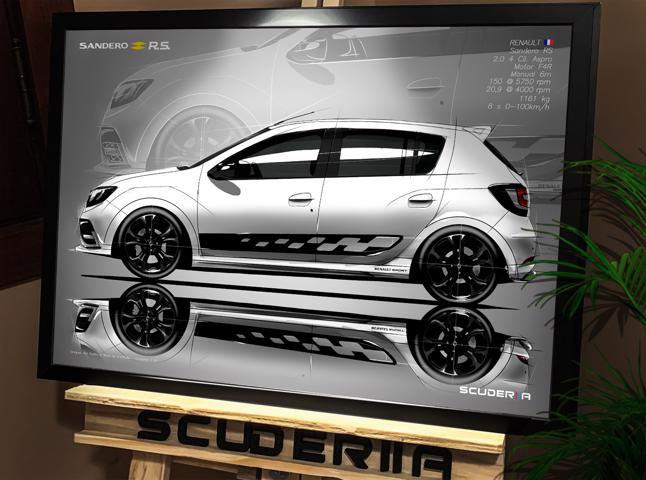 Thumbnail: QUADRO DECORATIVO RENAULT SANDERO RS 2.0 150cv - SIDE STREET