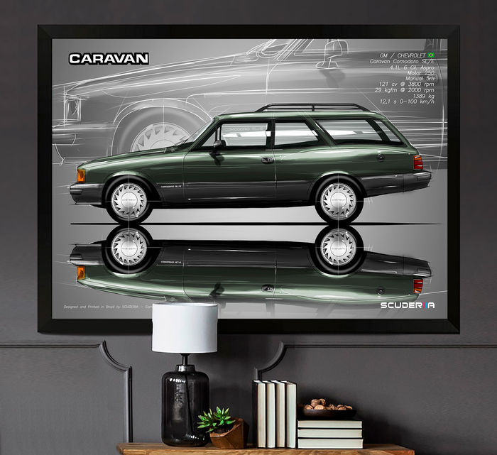 Thumbnail: QUADRO DECORATIVO CHEVROLET CARAVAN COMODORO 4.1 6 cil 91-92 - SIDE STREET