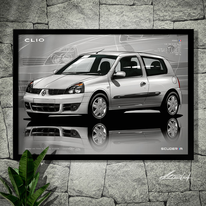 Thumbnail: QUADRO DECORATIVO RENAULT CLIO 1.0 16V FLEX 2P - PERSPECTIVE