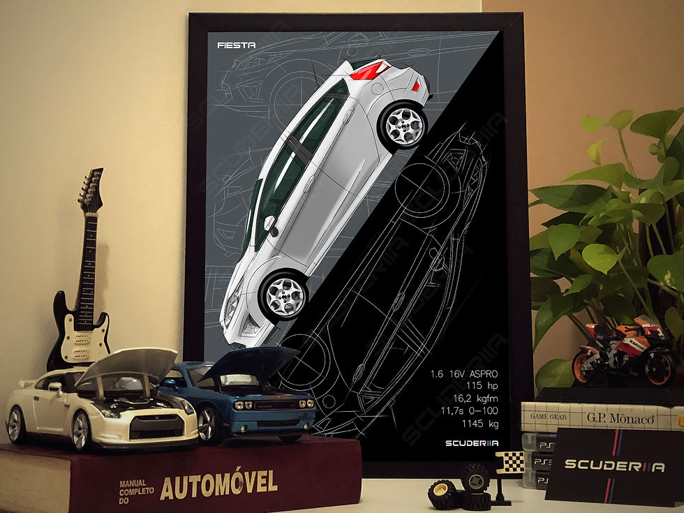 QUADRO DECORATIVO FORD NEW FIESTA SE 1.6 11-13 - GRADIENT STREET